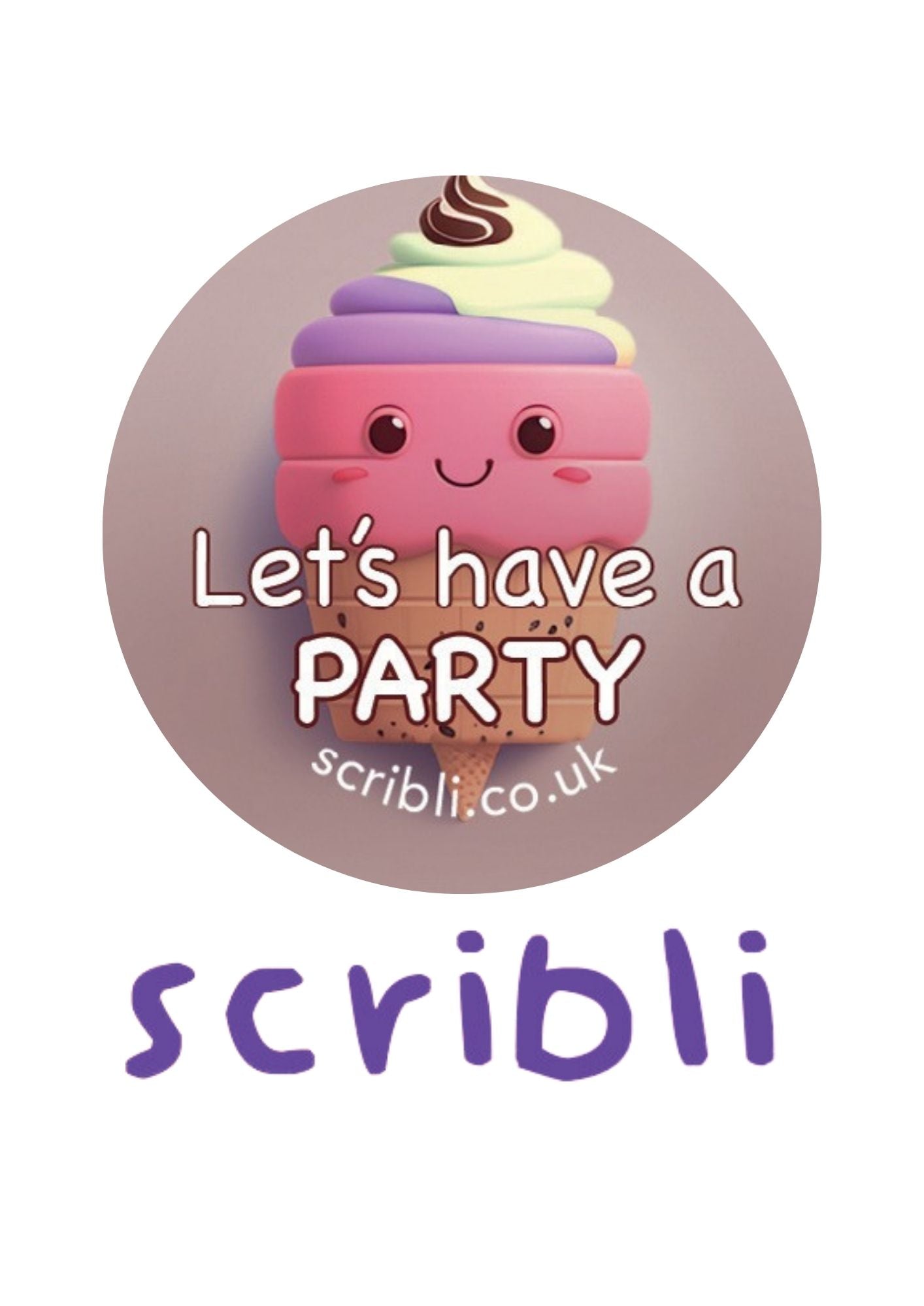 Scribli | Sticky Words: Happy Birthday Stickers | Vibrant and Playful Designs for Special Occasions