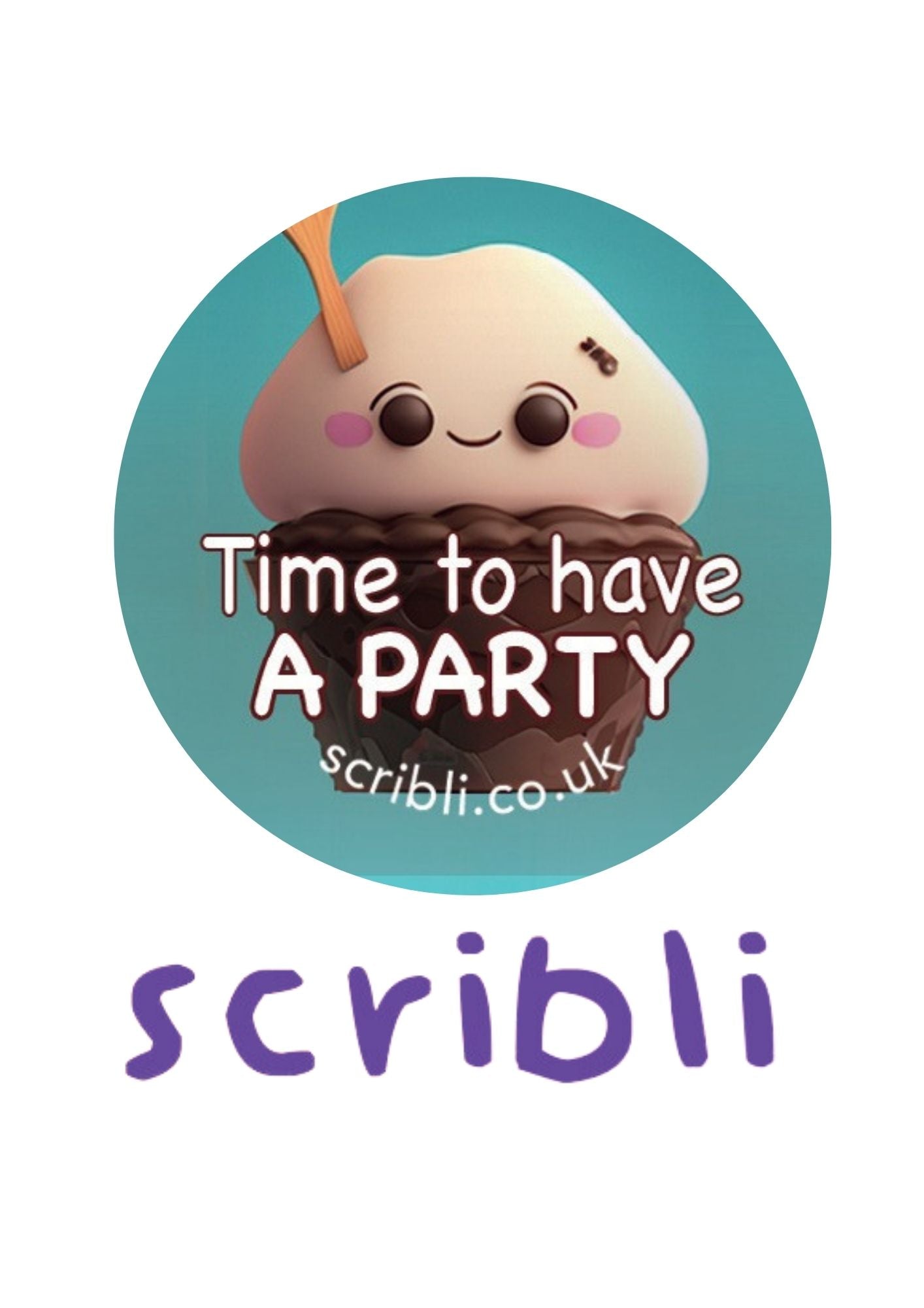 Scribli | Sticky Words: Happy Birthday Stickers | Vibrant and Playful Designs for Special Occasions