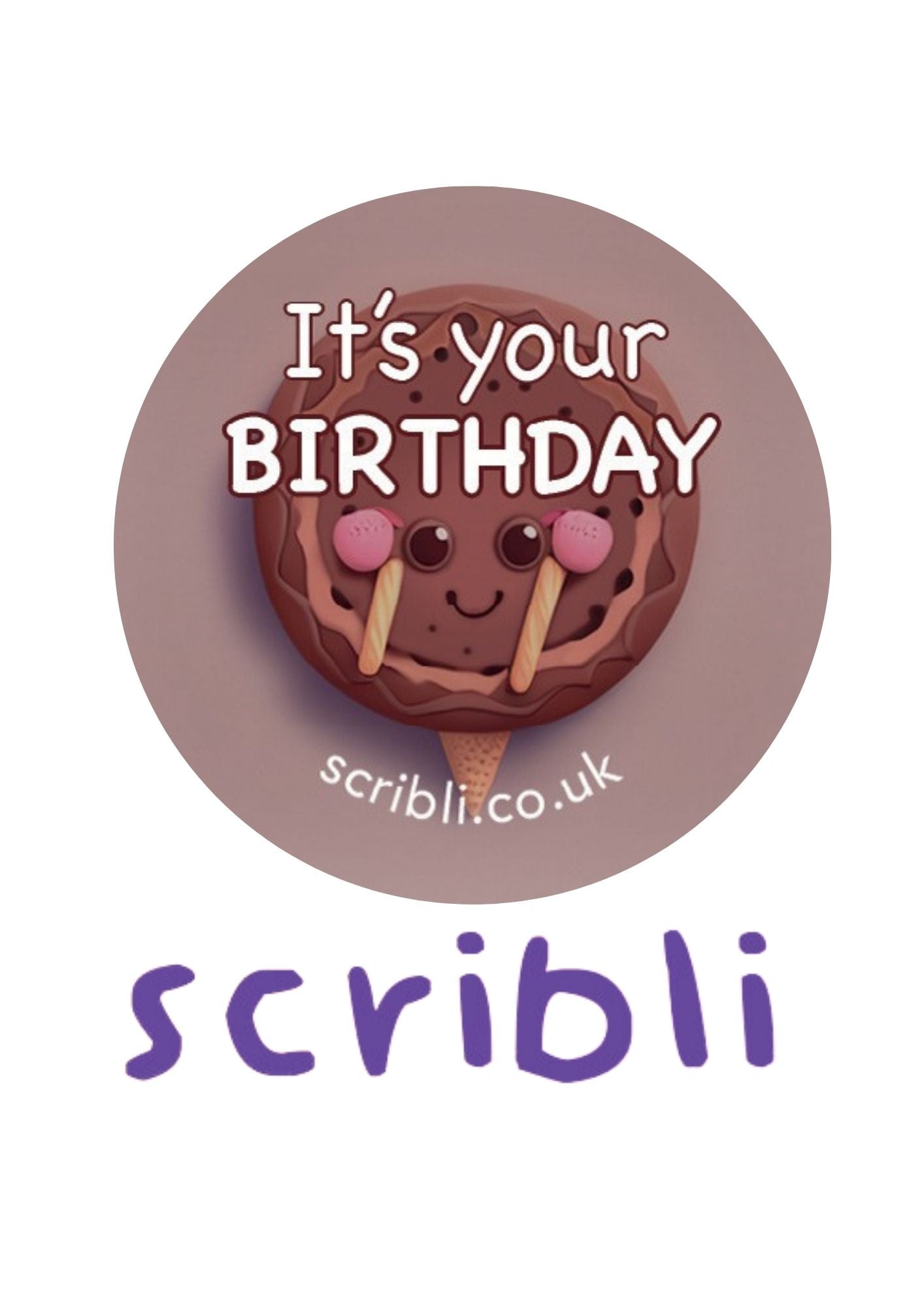 Scribli | Sticky Words: Happy Birthday Stickers | Vibrant and Playful Designs for Special Occasions