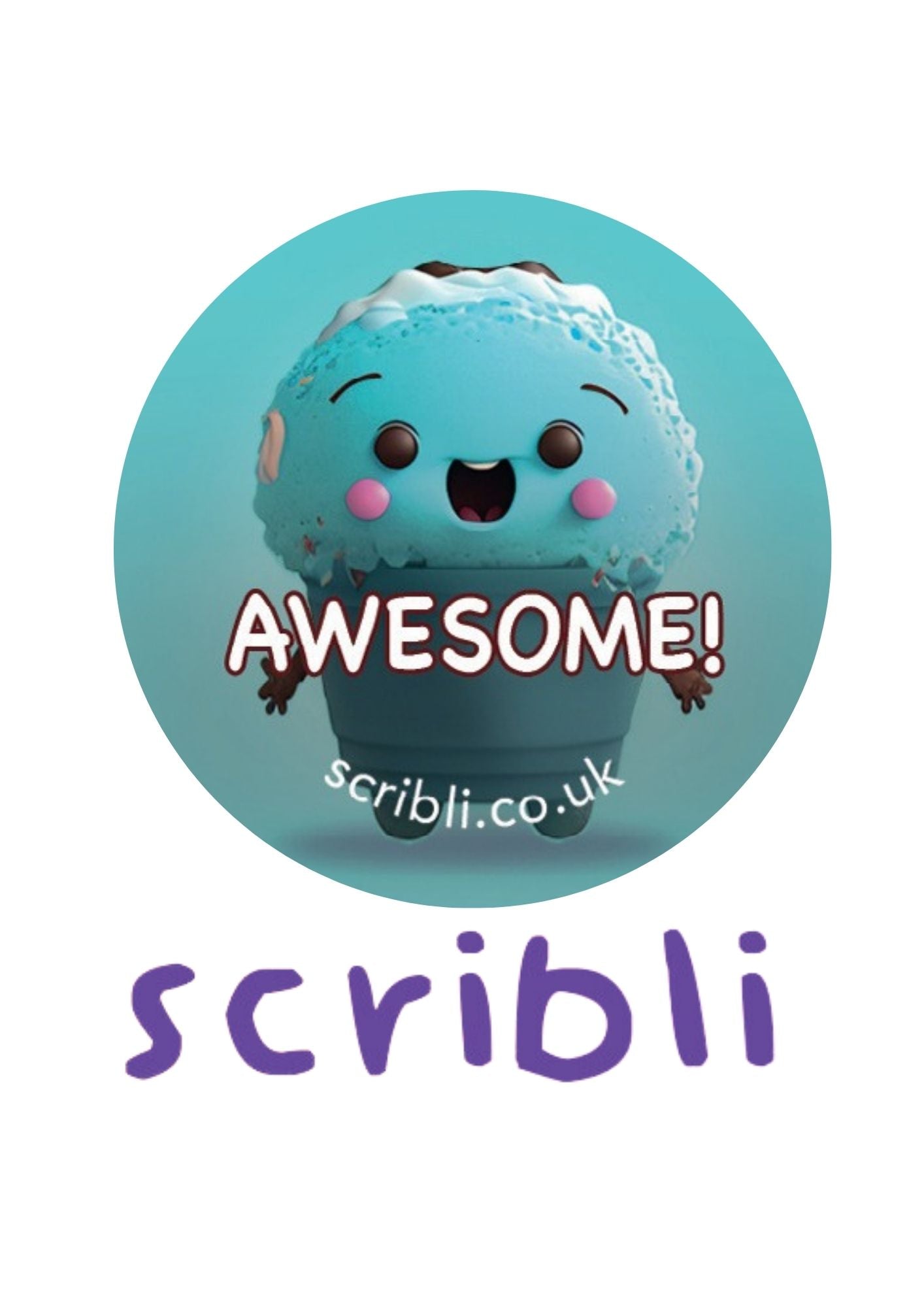 Scribli | Sticky Words: Happy Birthday Stickers | Vibrant and Playful Designs for Special Occasions