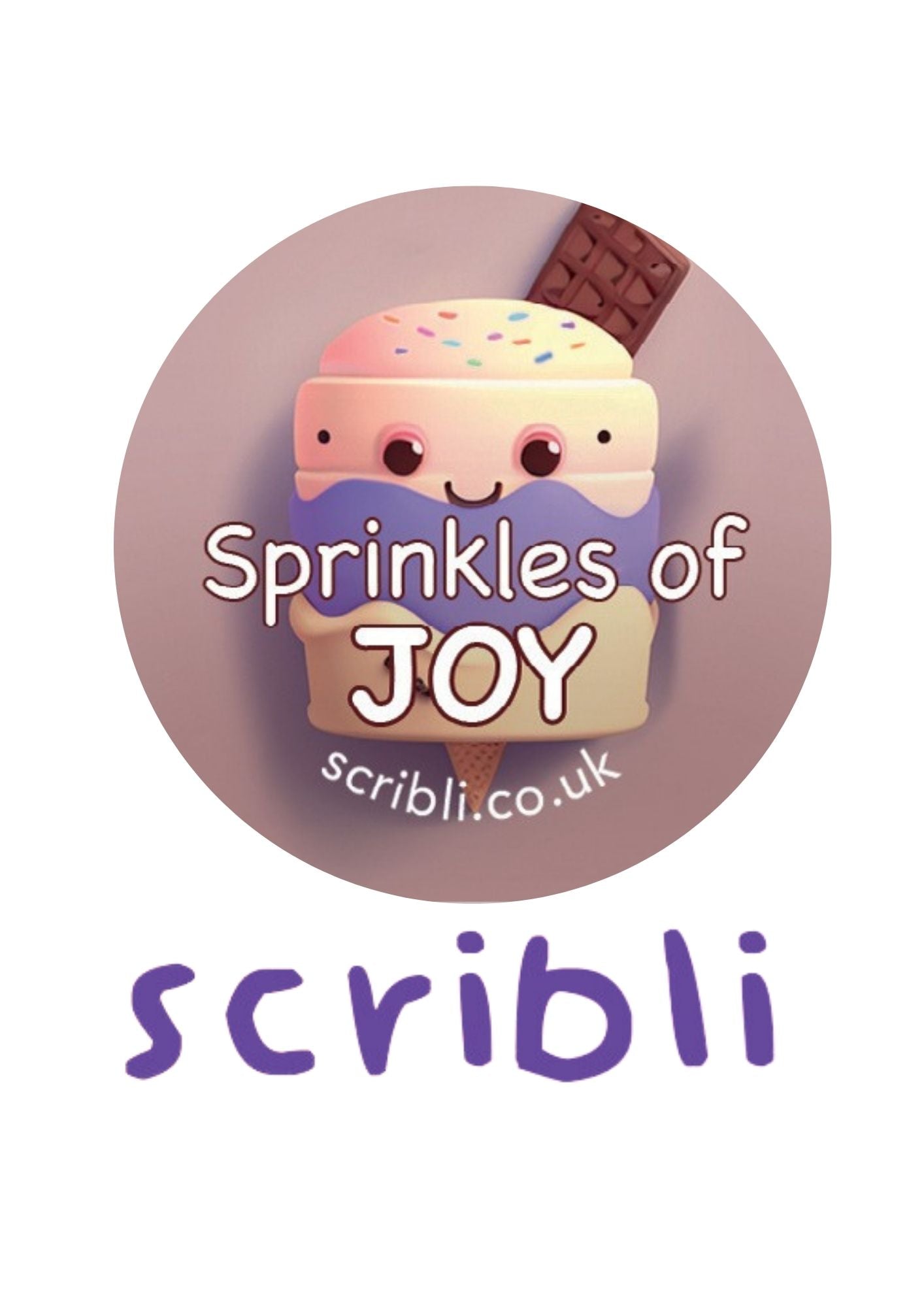 Scribli | Sticky Words: Happy Birthday Stickers | Vibrant and Playful Designs for Special Occasions