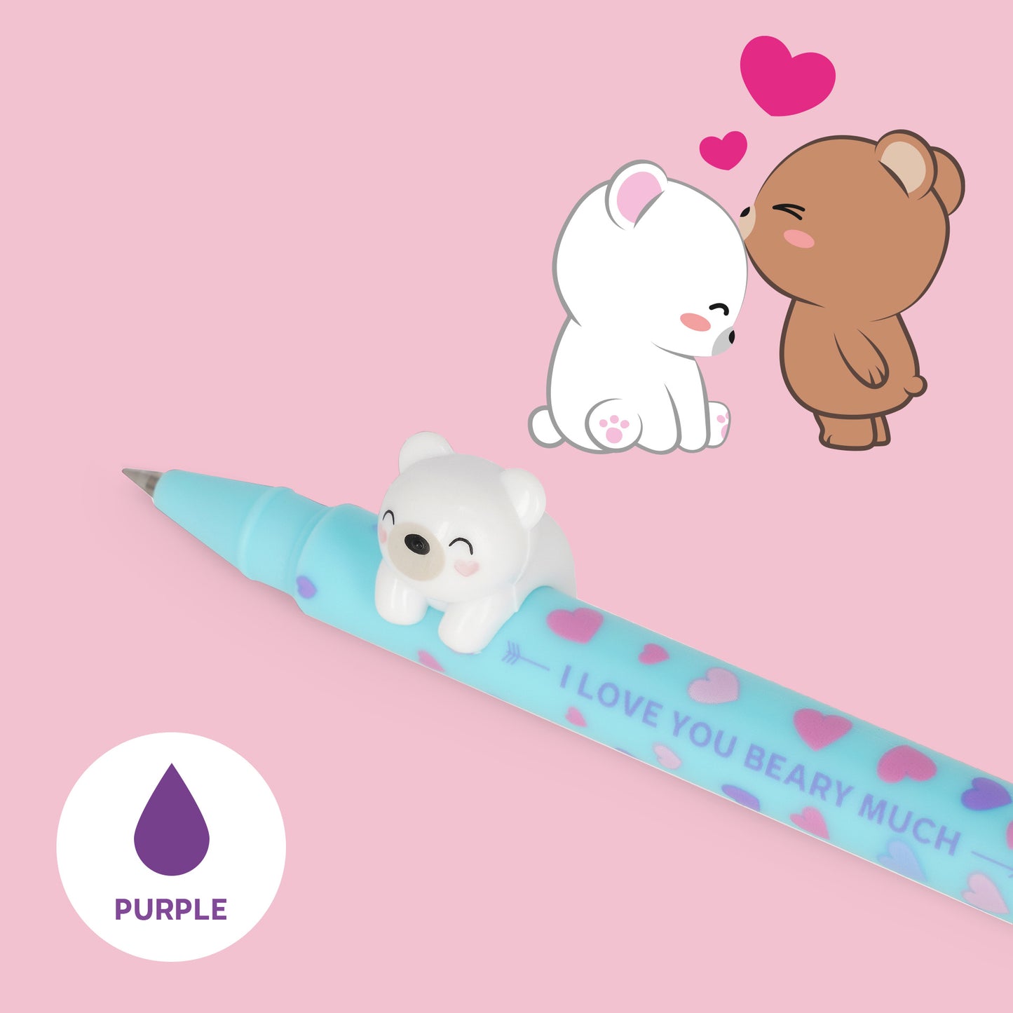 Legami | Beary In Love Gel Pens | Lovely Friends Limited Edition