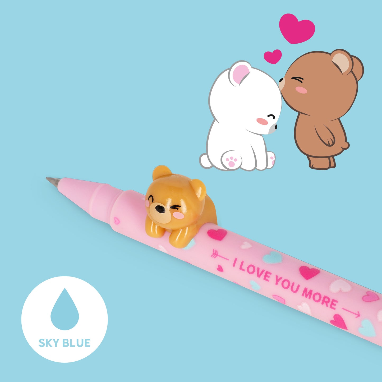 Legami | Beary In Love Gel Pens | Lovely Friends Limited Edition
