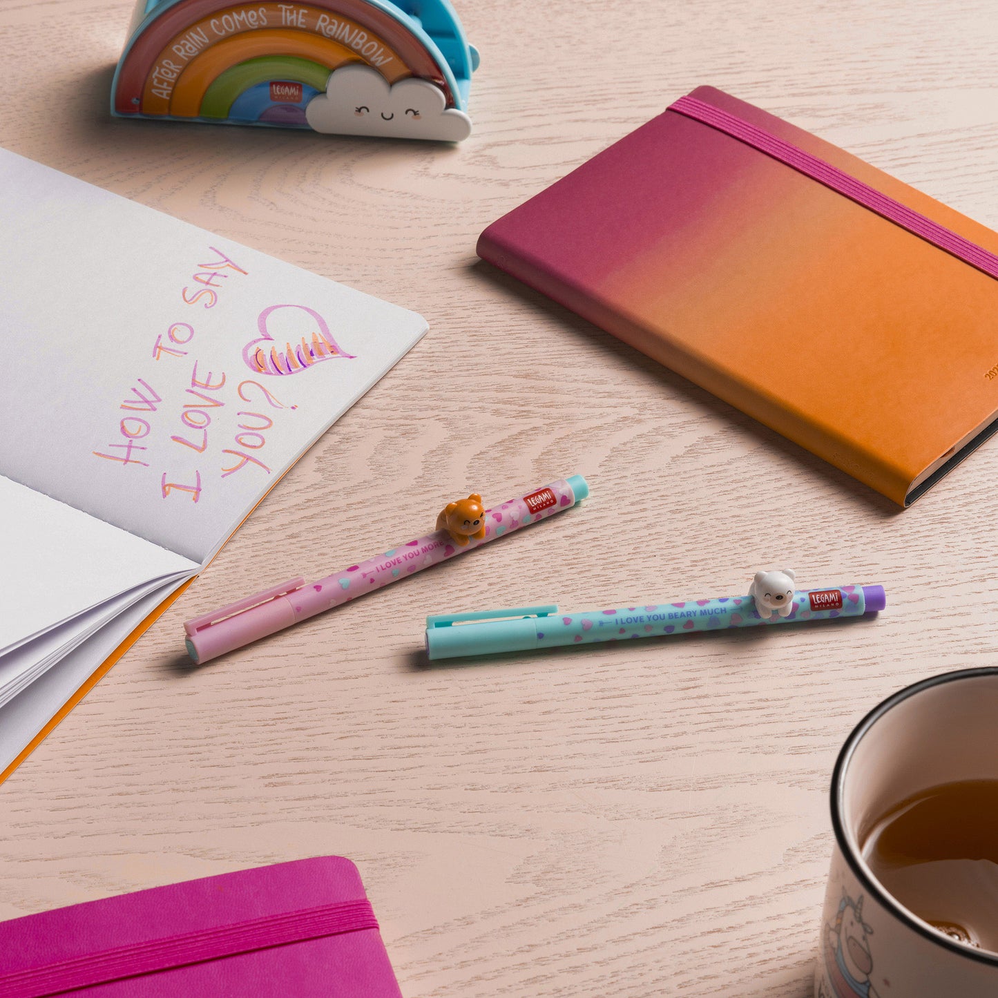 Legami | Beary In Love Gel Pens | Lovely Friends Limited Edition