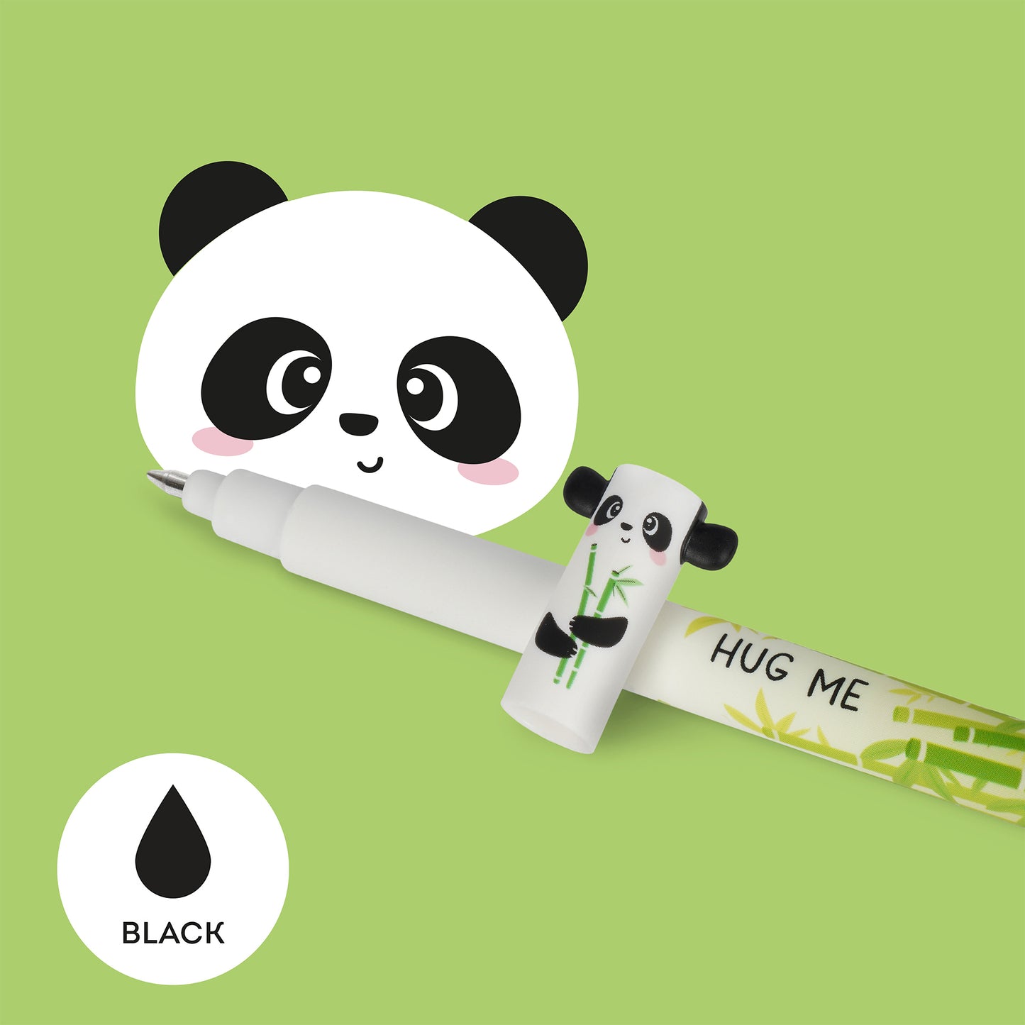 Legami | Panda Erasable Pen with Bamboo | Black Ink