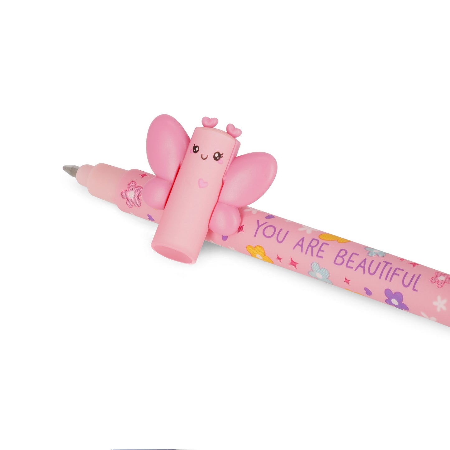 Legami | Erasable Butterfly Pen | Pink Ink