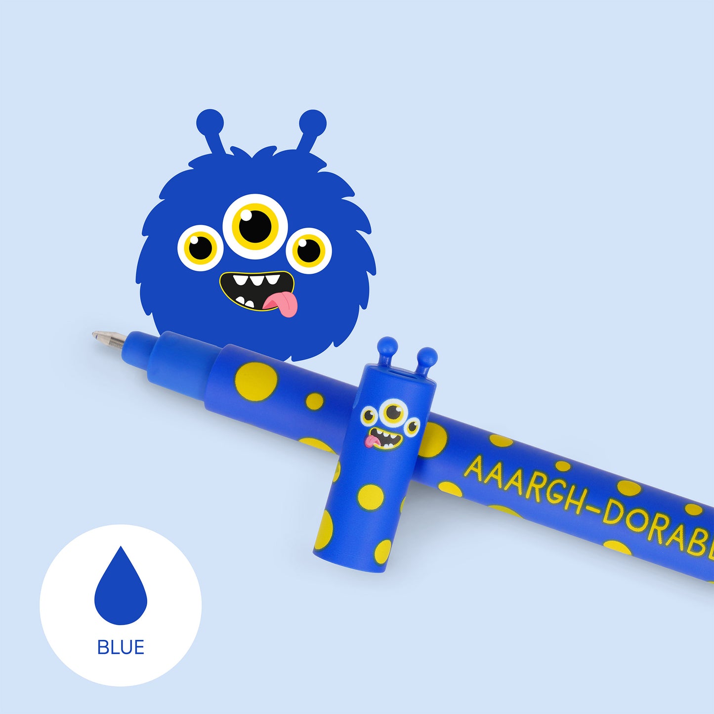 Legami | Erasable Monster Pen | Blue Ink