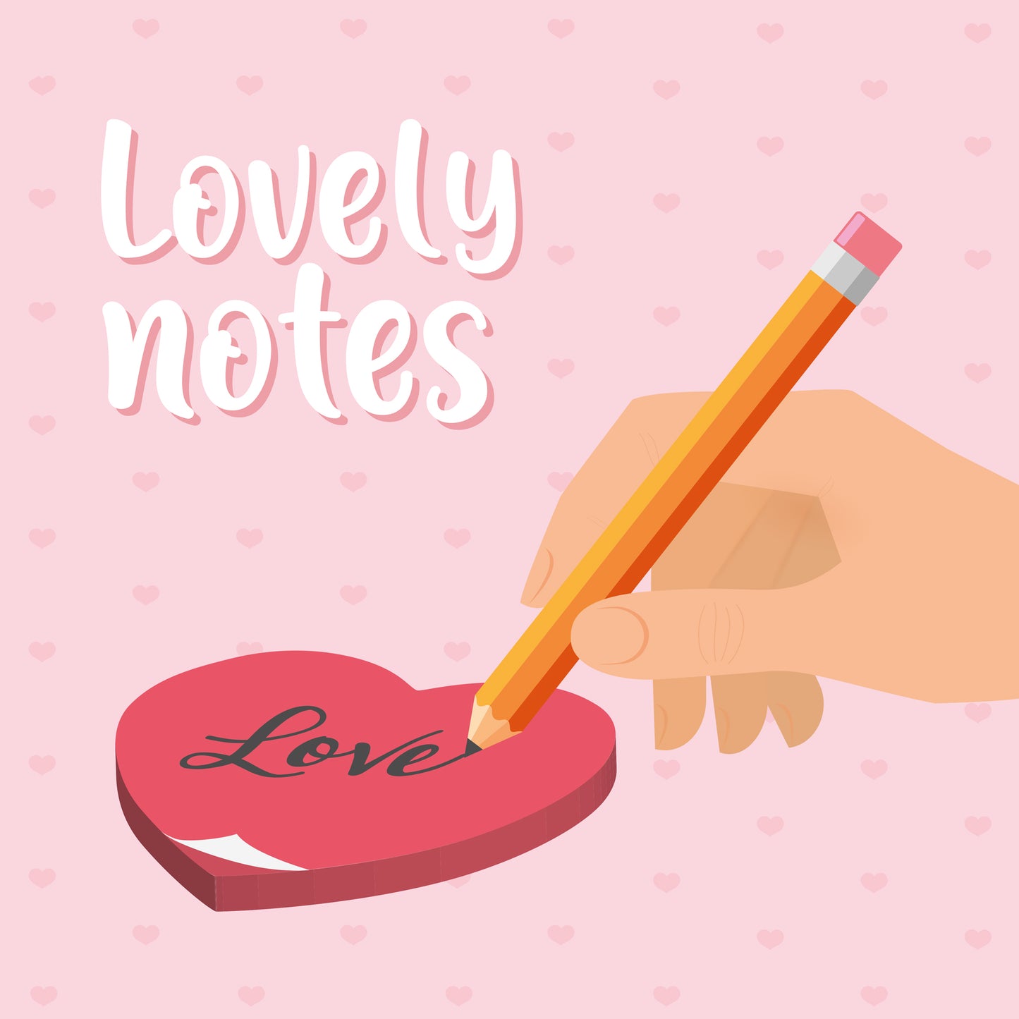 Legami | Lovely Notes | Heart Sticky Notes