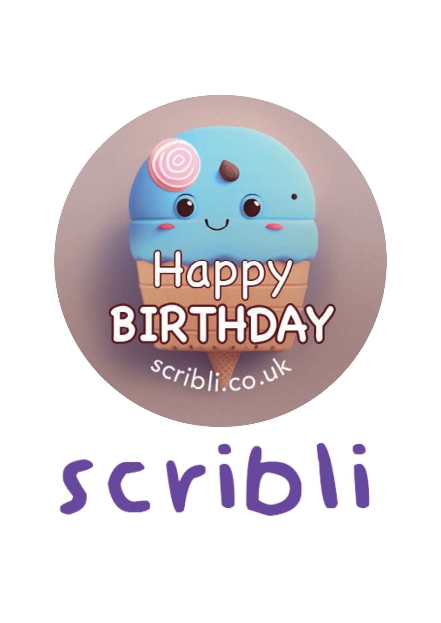 Scribli | Sticky Words: Happy Birthday Stickers | Vibrant and Playful Designs for Special Occasions