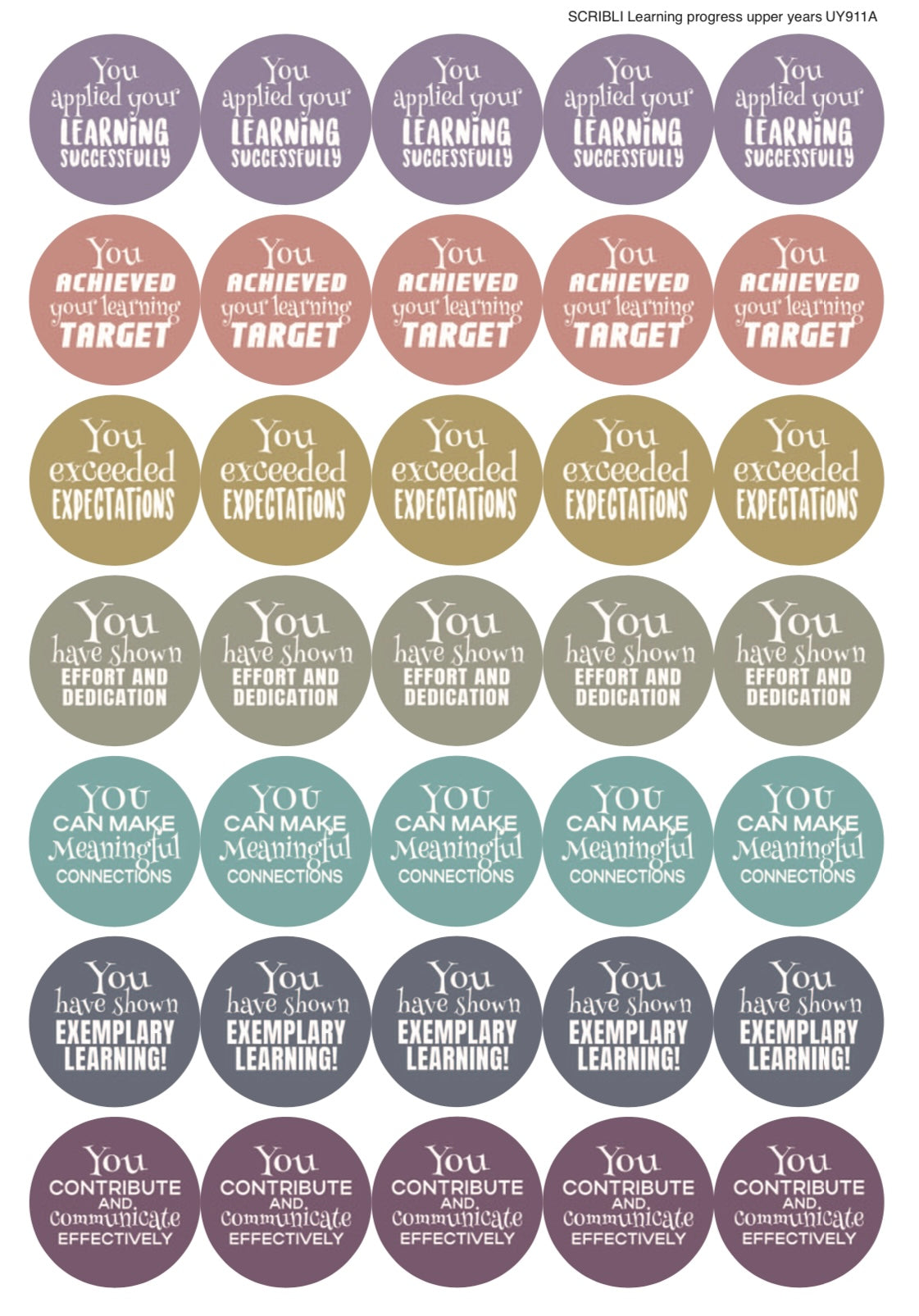 Scribli | Sticky Words: Feedback Stickers (Style 1) | Teaching Resources, for marking & recognition