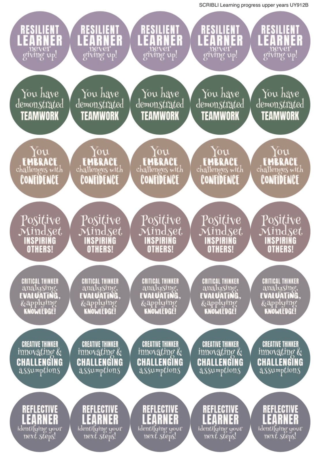 Scribli | Sticky Words: Feedback Stickers (Style 2) | Teaching Resources, for marking & recognition