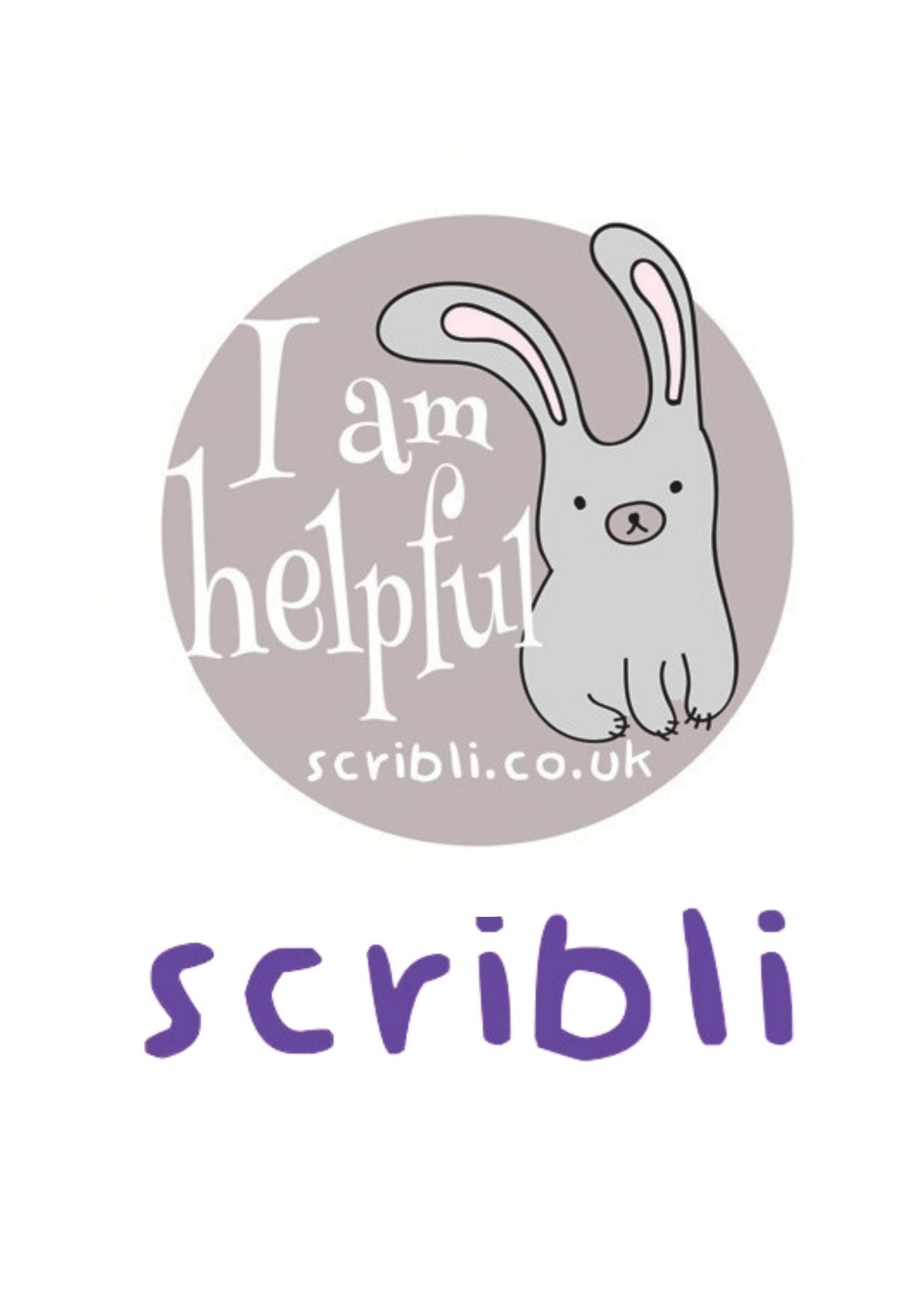 Scribli | Sticky Words | Positive Affirmation Stickers: I am Helpful