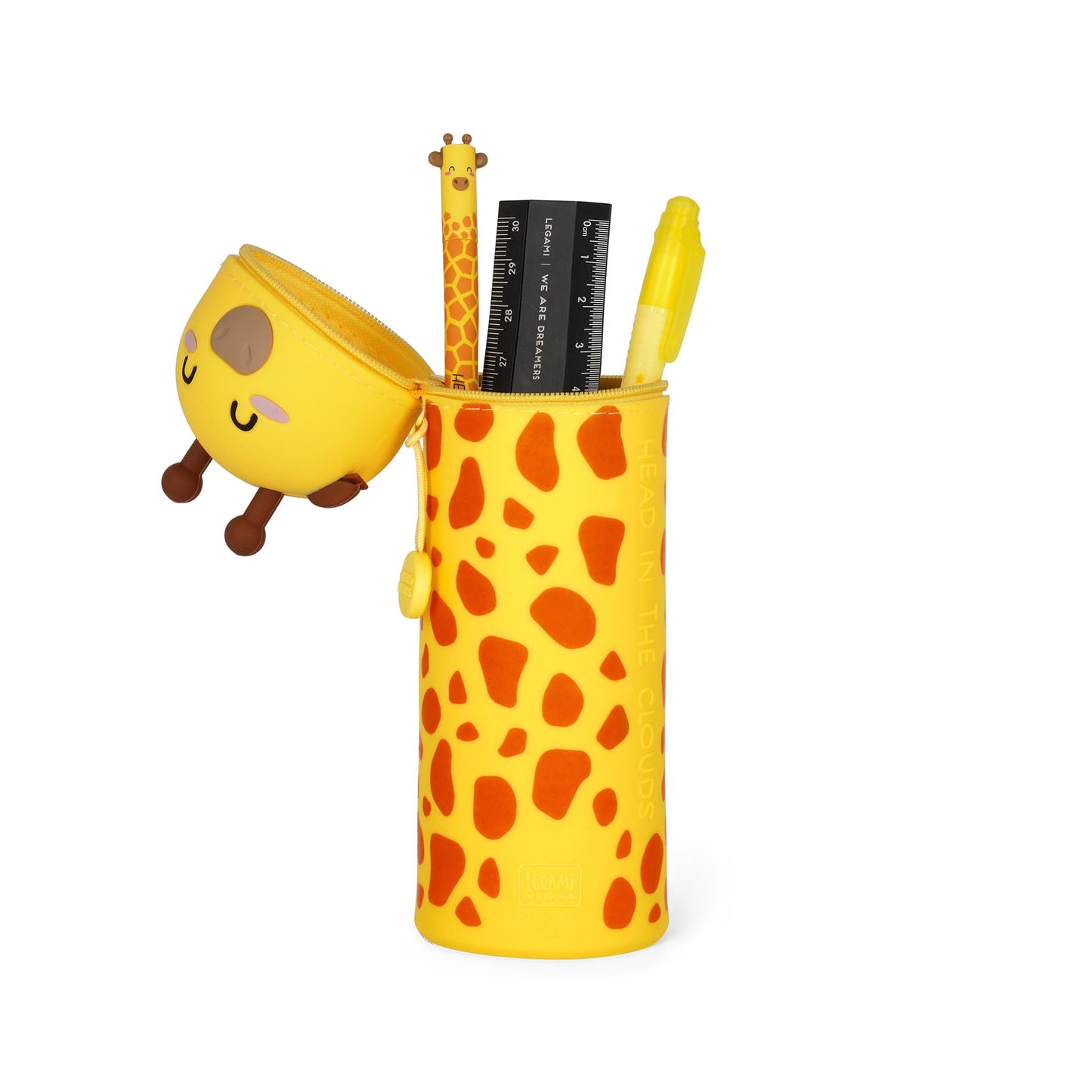 Legami | Giraffe | 2-in-1 Silicone Pencil Case