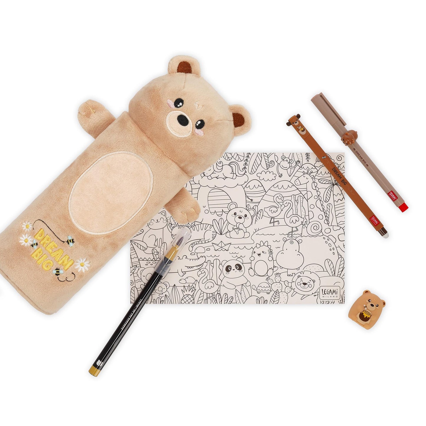 Legami | Plush Pencil Case | Teddy Bear