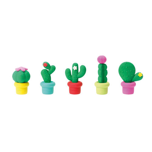 Legami | Cactus Erasers | Set of 5 designs