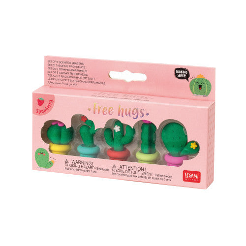 Legami | Cactus Erasers | Set of 5 designs