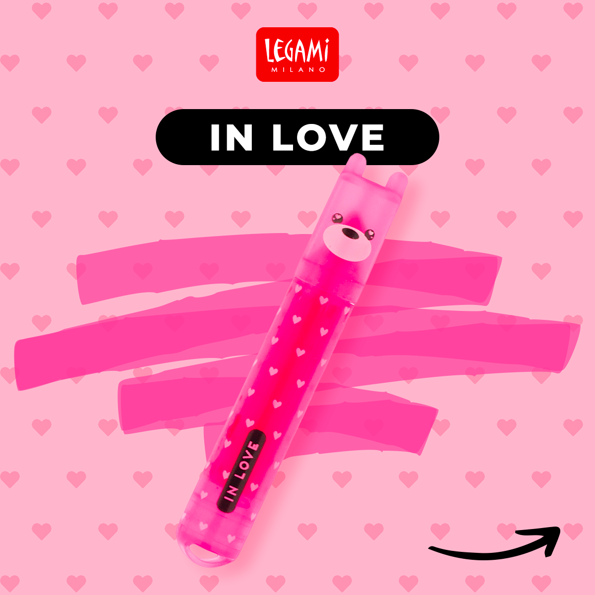 Legami |Teddy's Mood | Set Of 6 Bright Mini Highlighters