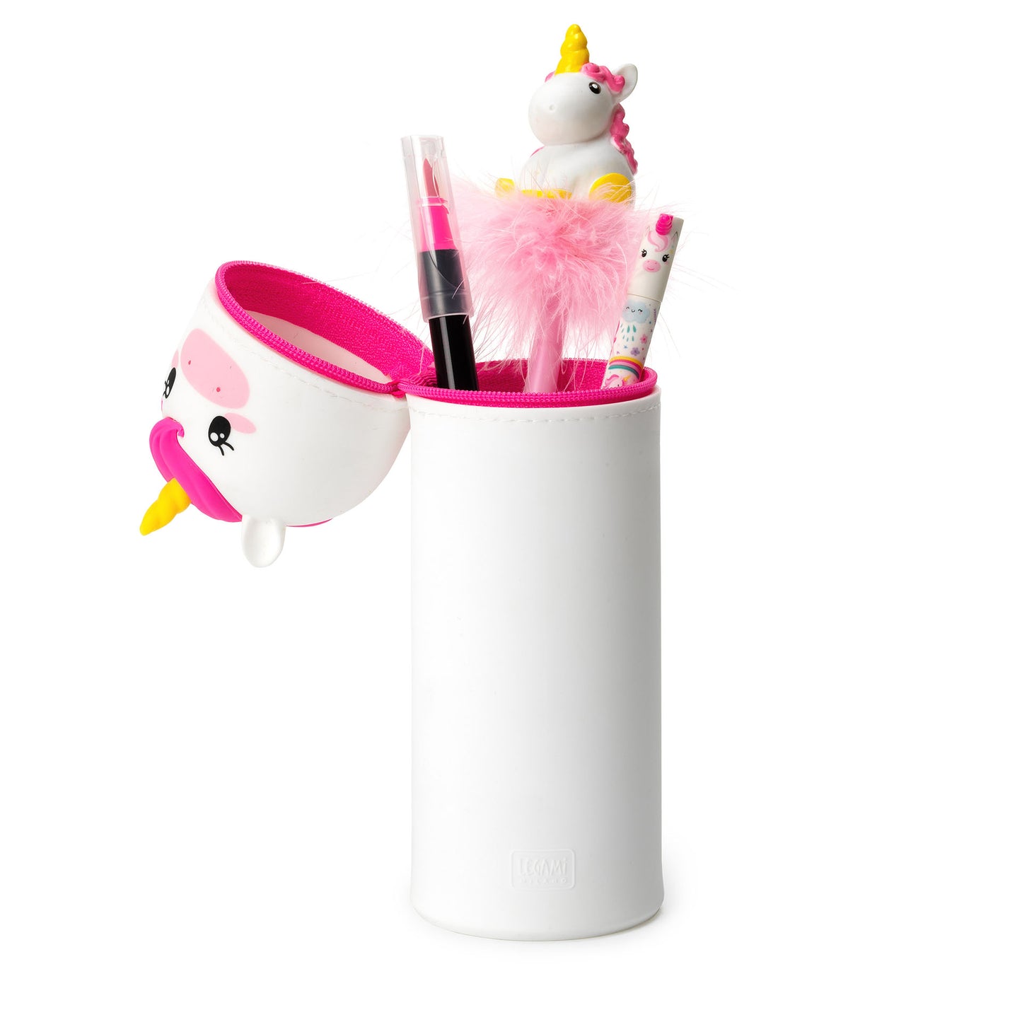 Legami Kawaii 2-In-1 Soft Silicone Pencil Case - Unicorn