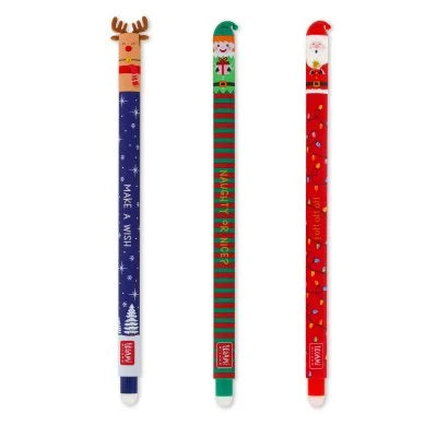 Legami | Naughty or Nice Christmas 2024 Limited Edition Erasable Pens