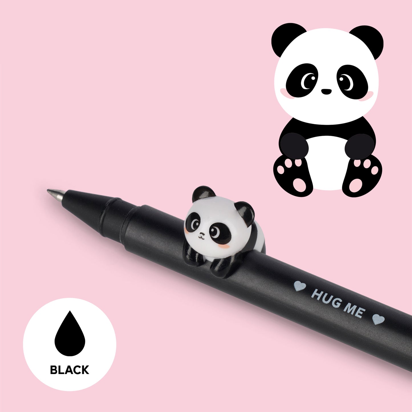 Legami Panda Gel Pen- Black Ink