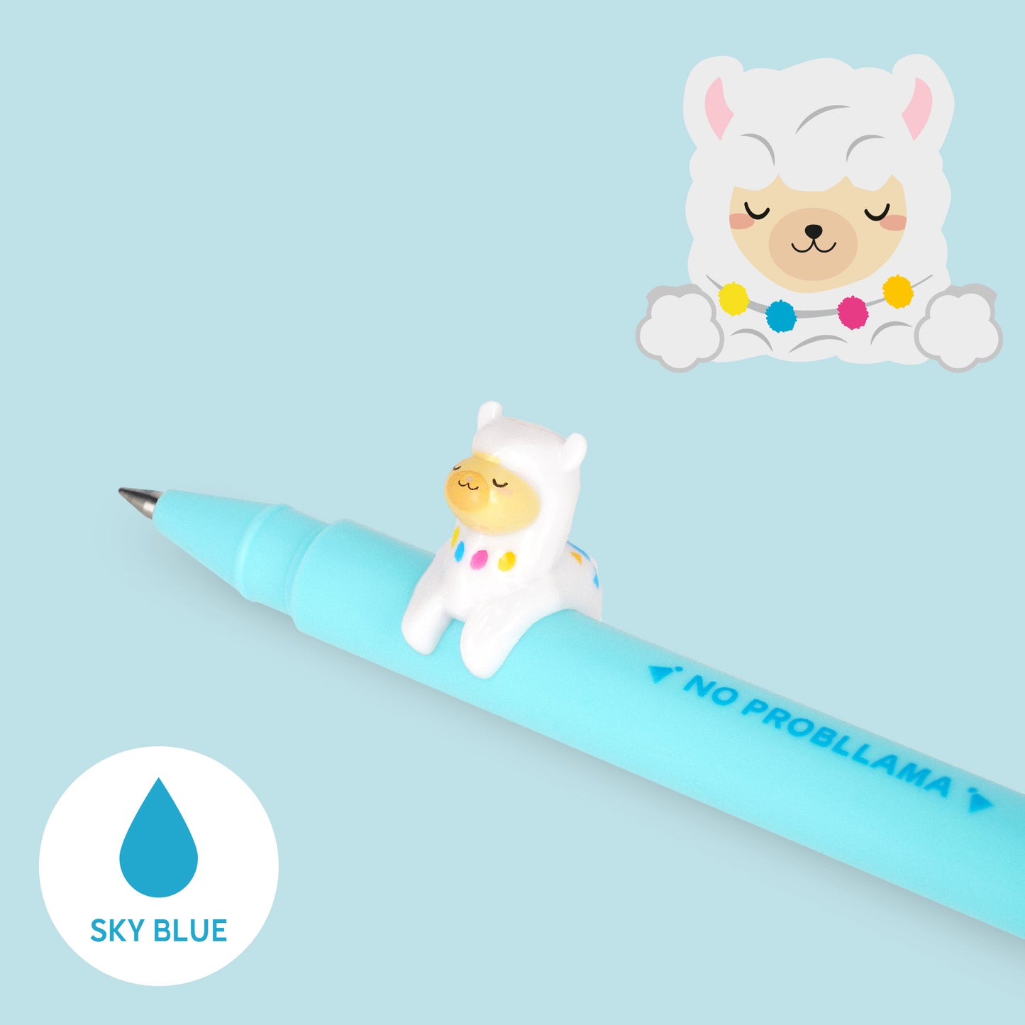 Legami | Llama Gel Pen | Light Blue Ink