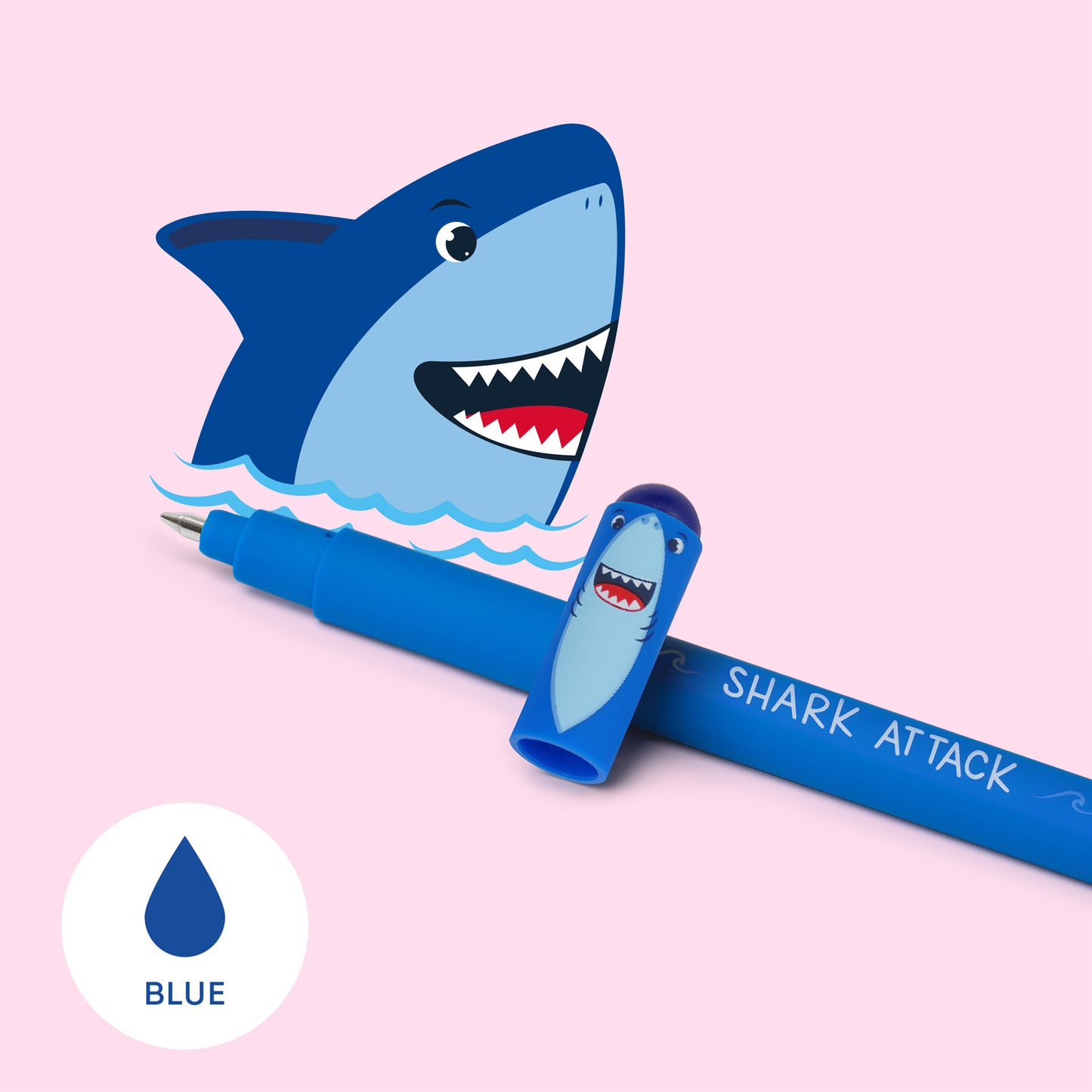Legami | Erasable Shark Pen | Blue Ink
