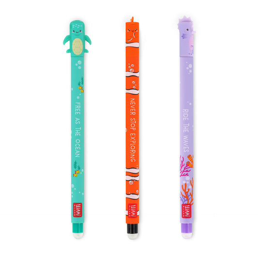 Legami Under the Sea | Erasable Pens | Limited Edition