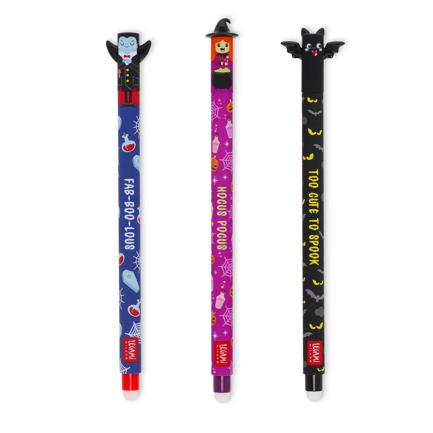 Legami Boo Crew | Erasable Pens | Special Edition