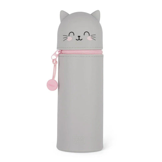 Legami | 2-In-1 Soft Silicone Pencil Case | Kitty