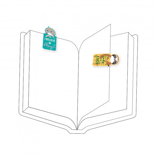 Legami Never Stop Reading-Set Of Magnetic Bookmarks