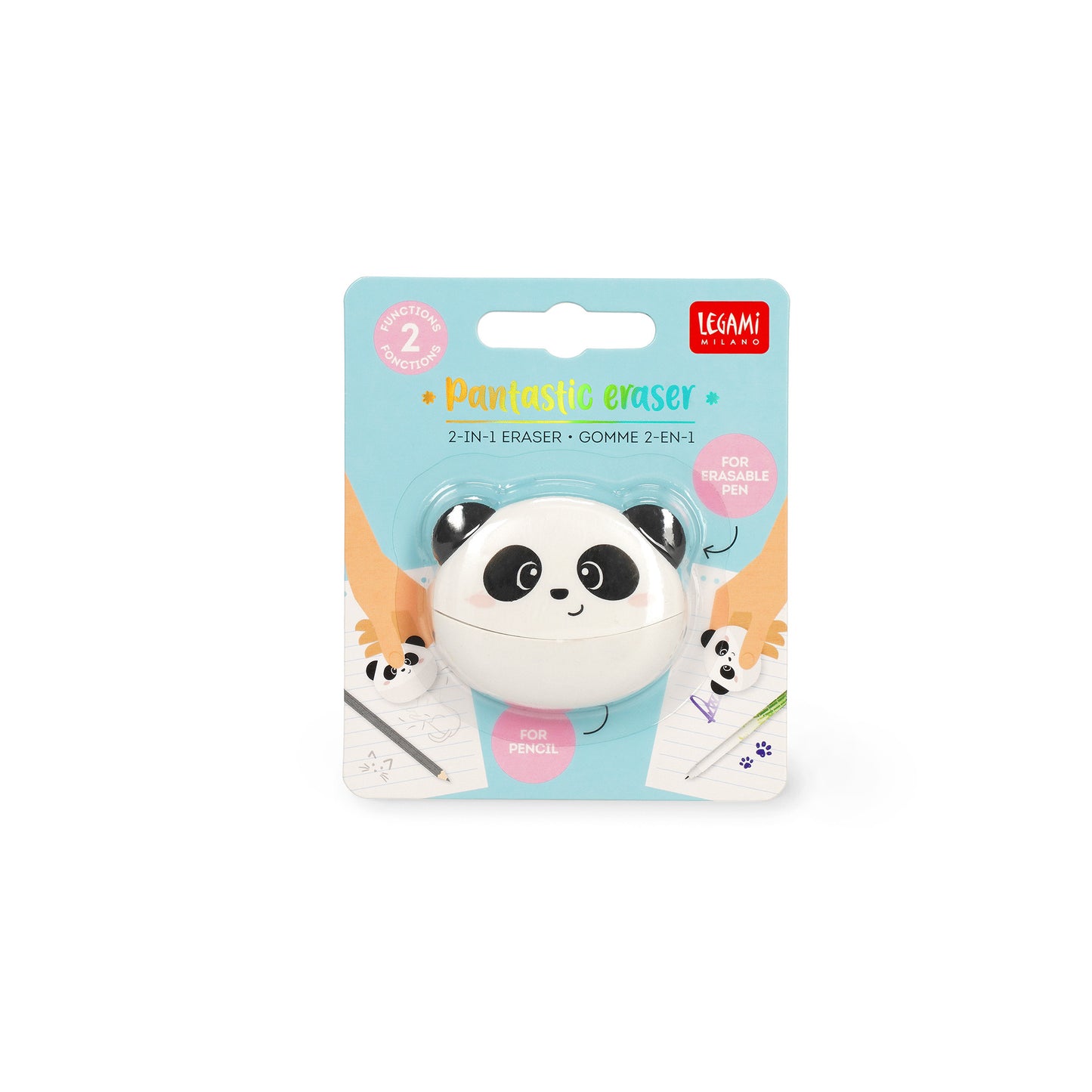 Legami | Pantastic 2-in-1 Eraser | For Erasable Pens & Pencils