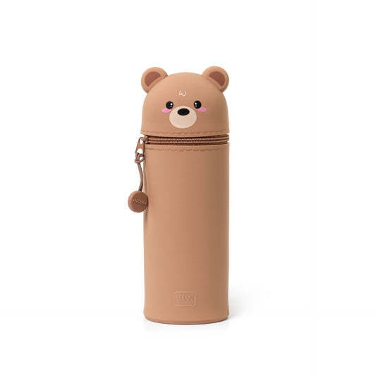 Legami Kawaii 2-In-1 Soft Silicone Pencil Case - Bear